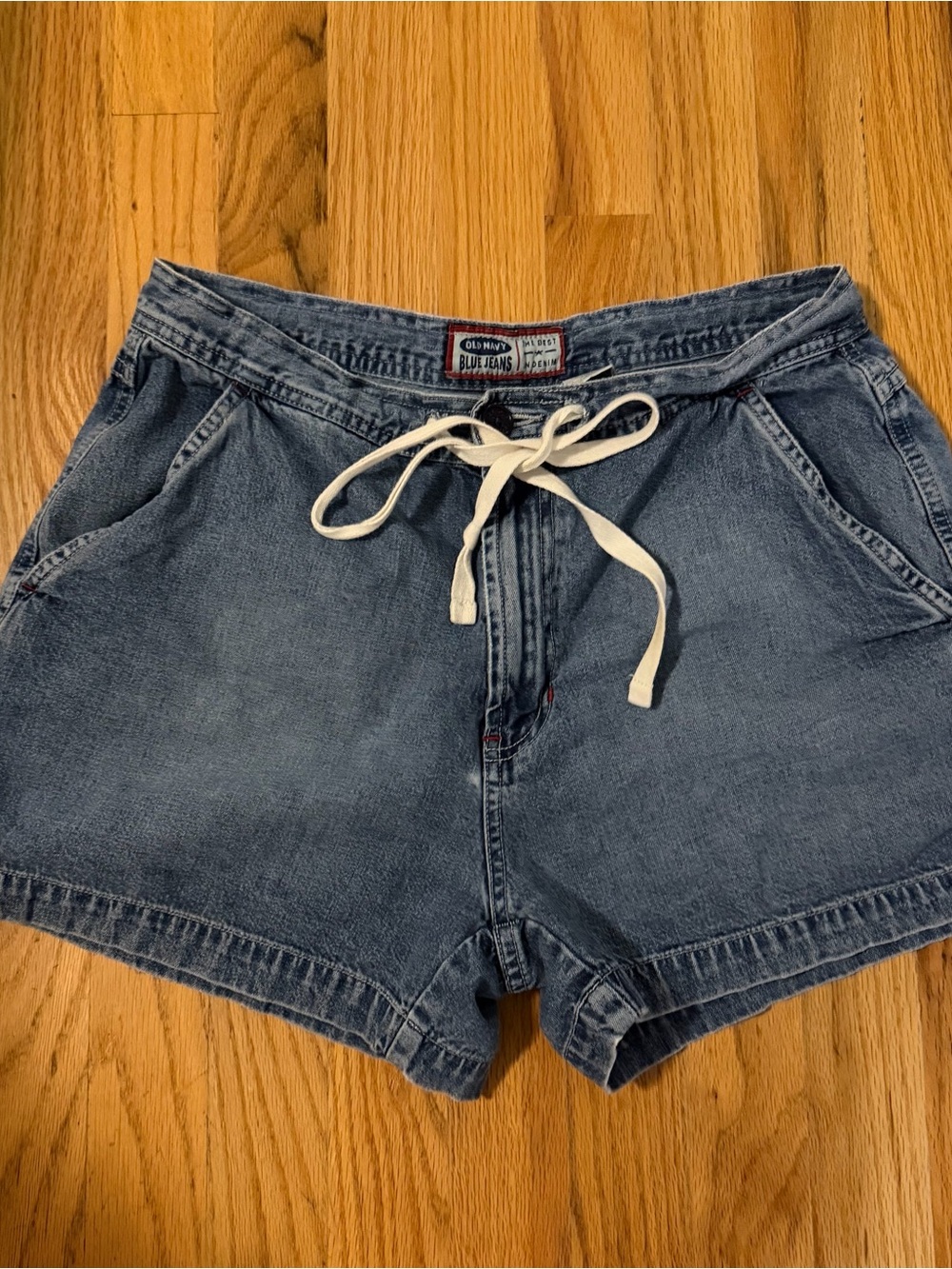 Vintage 90’s Old Navy Blue Denim Drawstring Shorts